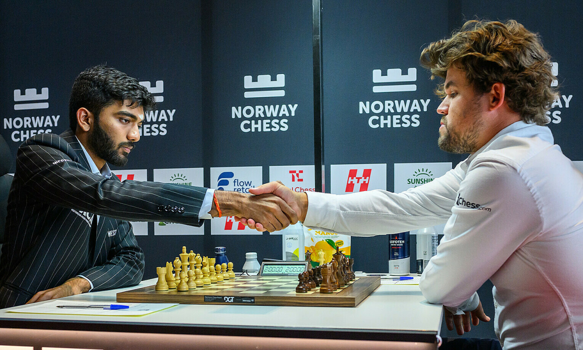 Carlsen gieo sầu cho Vua cờ Gukesh ở siêu giải Na Uy - hình ảnh - betau88.vip