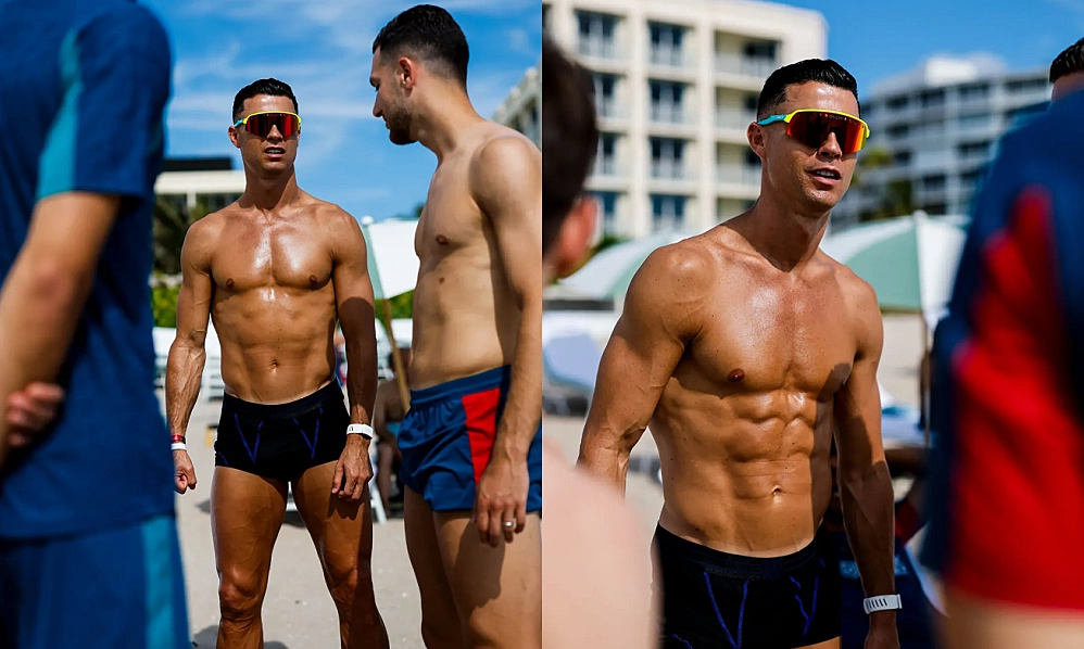Ronaldo khoe thể hình săn chắc trên bãi biển Mỹ trước thềm World Cup 2026 - hình ảnh - betau88.vip